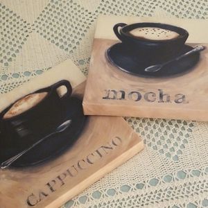 Canvas pictures on wood frame EUC